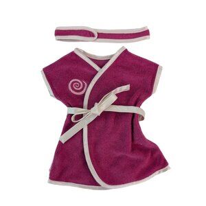 American‎ Girl Magenta Spa Salon Robe & Headband Doll Clothes